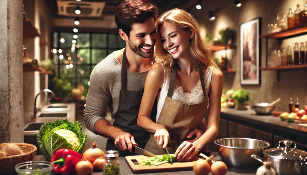 couple cooking class