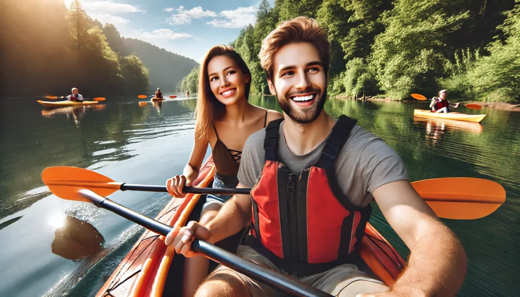 Kayaking on the Cumberland River