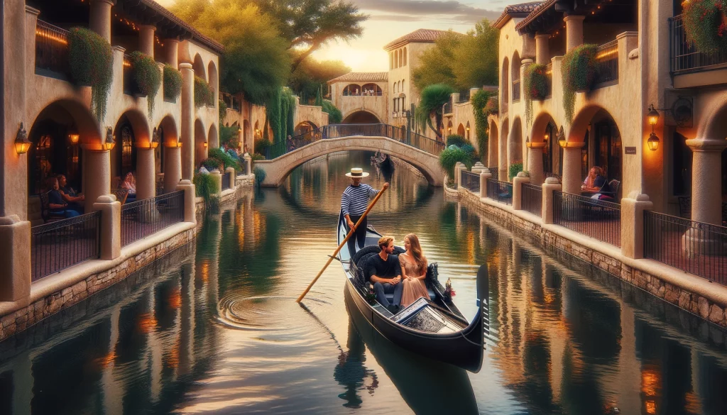 Take a Gondola Ride at Mandalay Canals