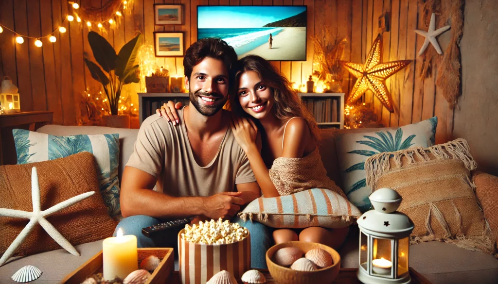 Beach-Themed Movie Night