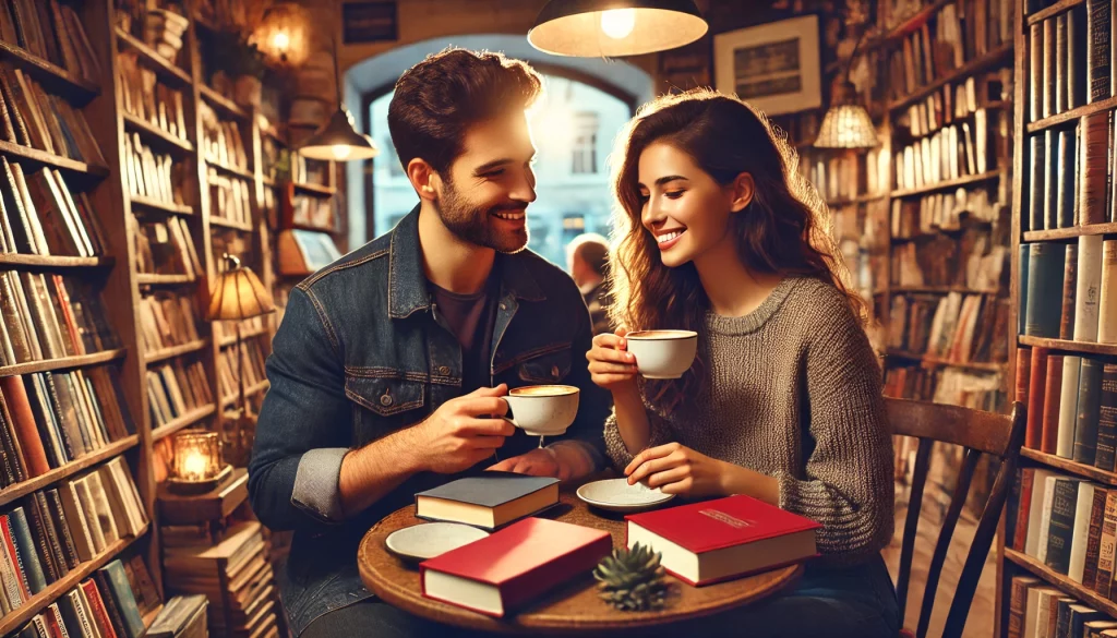 Coffee and Bookstore Browsing