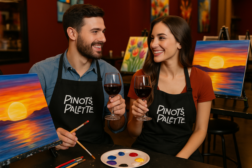 Wine and Painting Night at Pinot’s Palette
