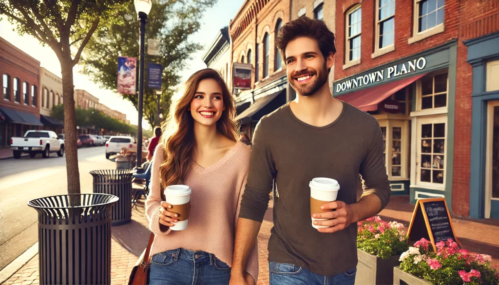 Coffee and Walk at Downtown Plano