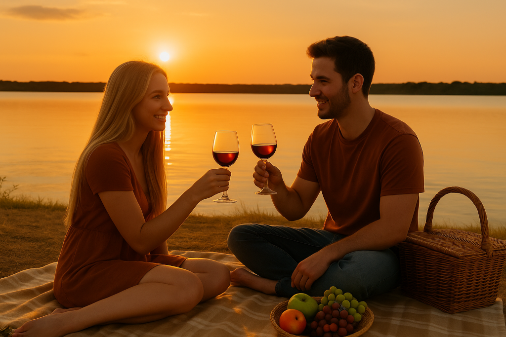 Sunset Picnic at Lake Bryan