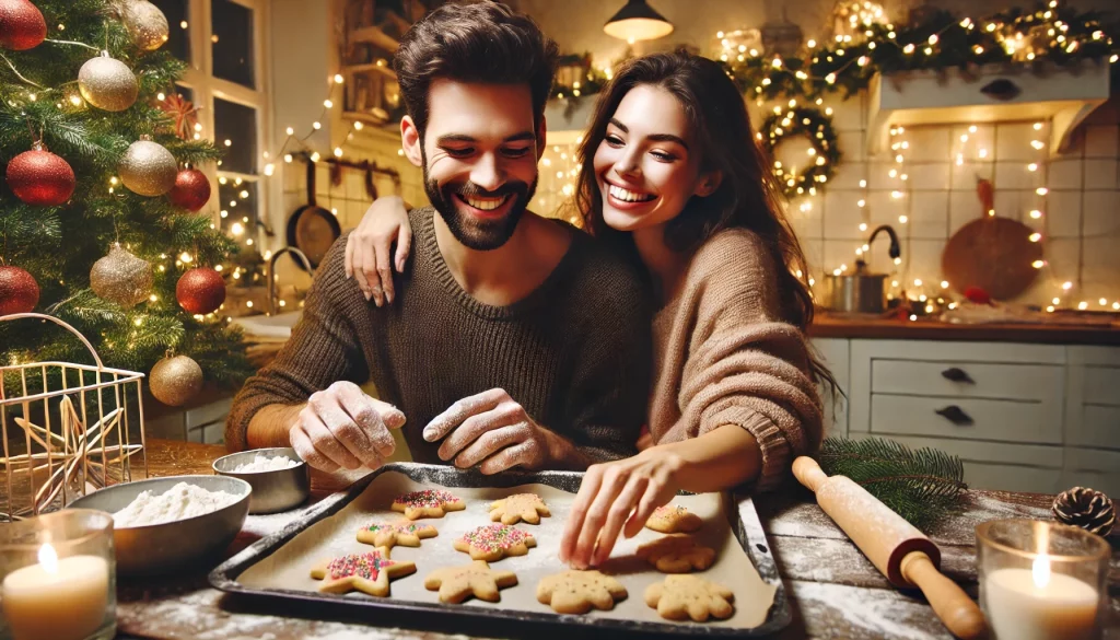 Baking Christmas Cookies Together