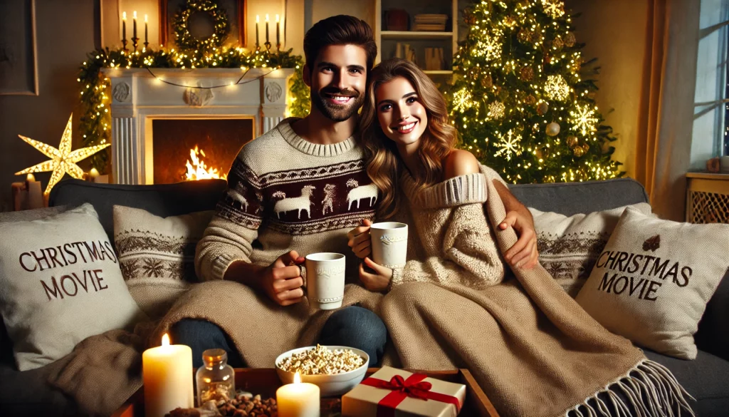 Cozy Christmas Movie Night at Home