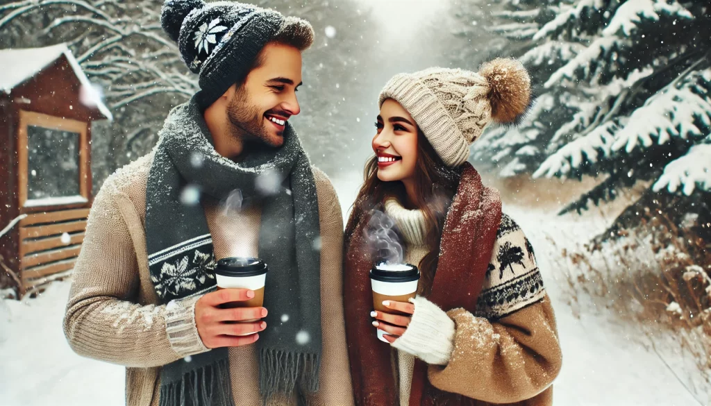 Snowy Walk & Coffee Date