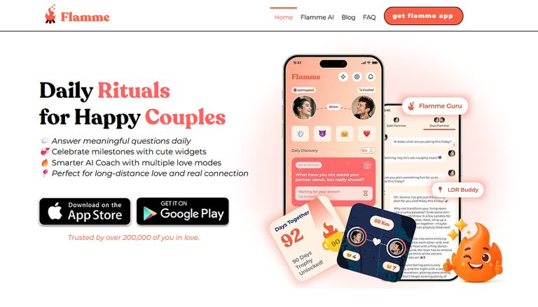 Flamme: Review of a Couples App Built to Improve Your Relationship
