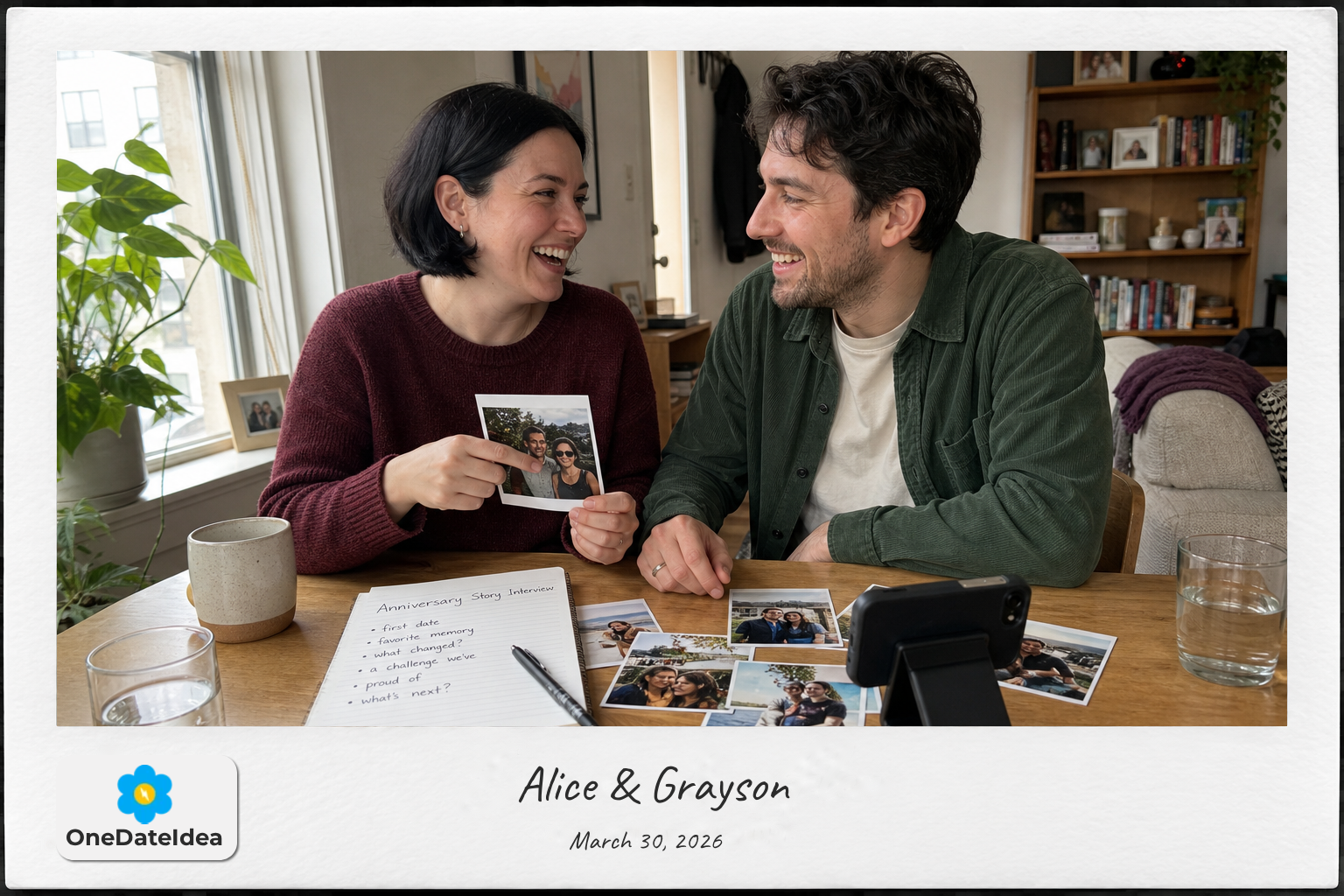Anniversary Story Interview date idea