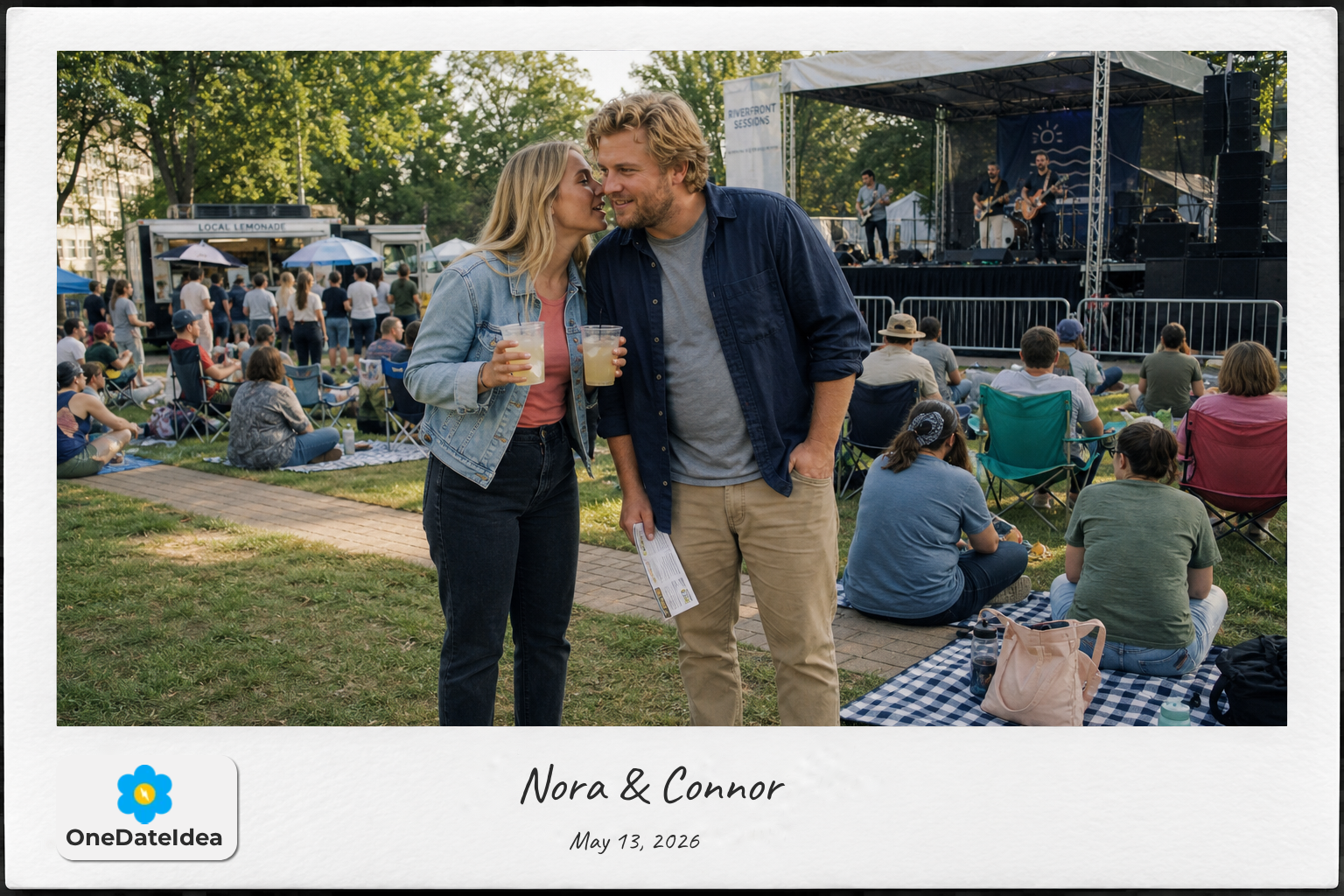 Attend an outdoor concert date idea