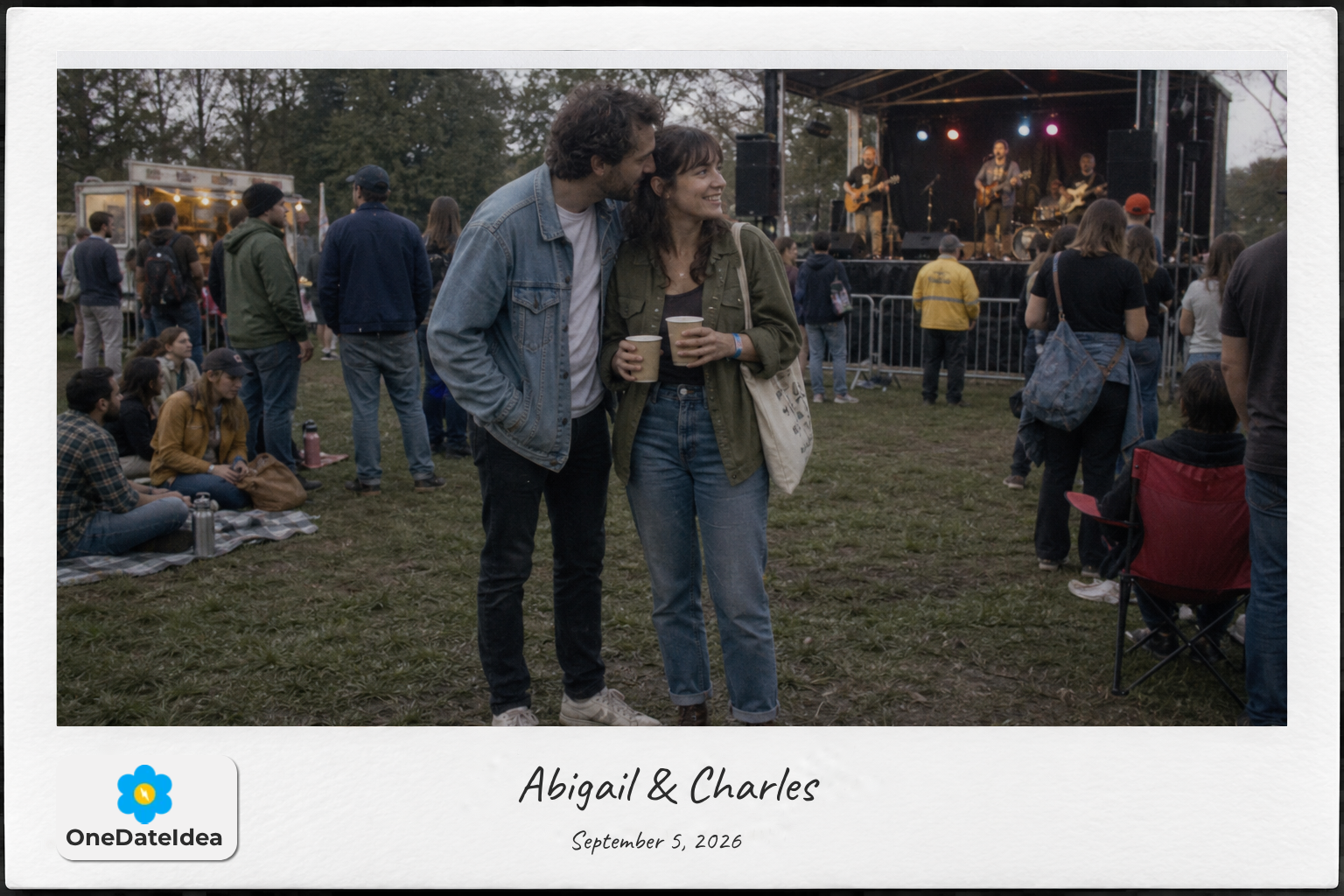 Attend an outdoor concert date idea