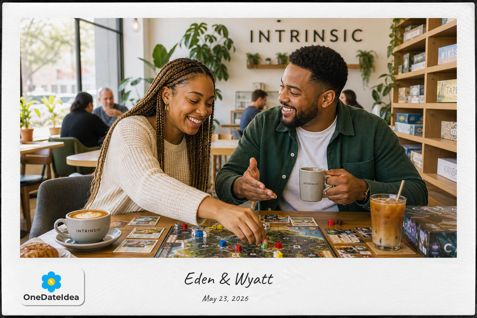Board Games and Coffee at Intrinsic date idea