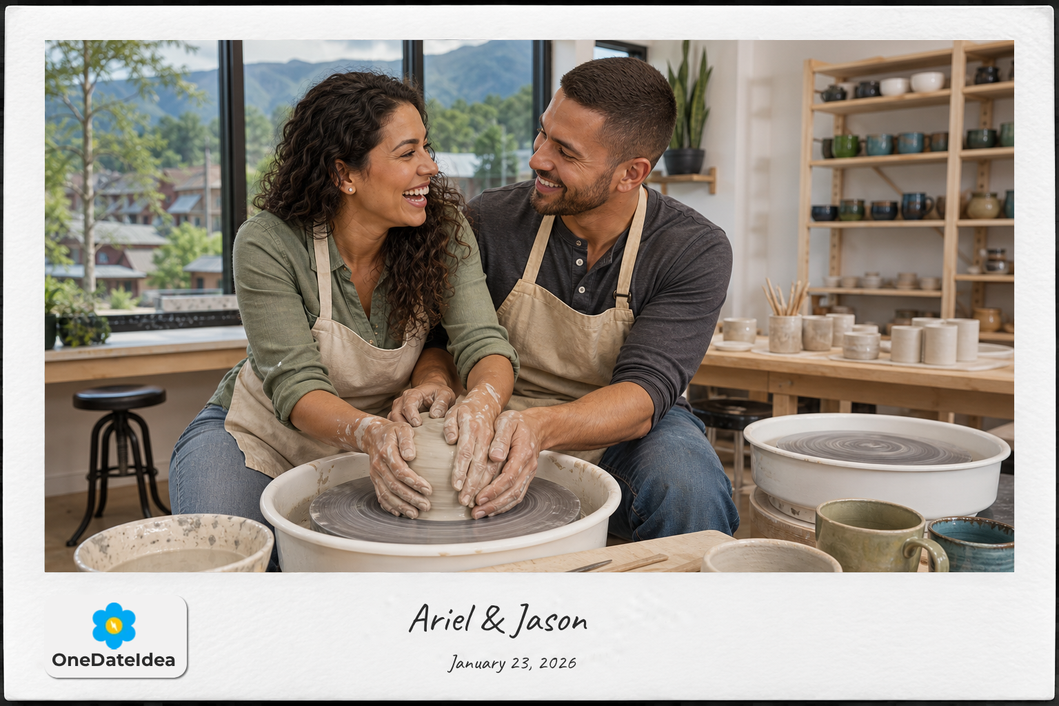 Couples Pottery Workshop in Gatlinburg date idea
