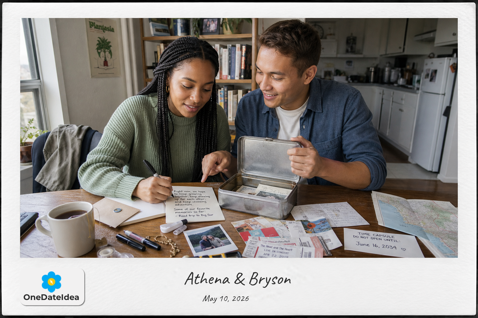 Create a Time Capsule Together date idea