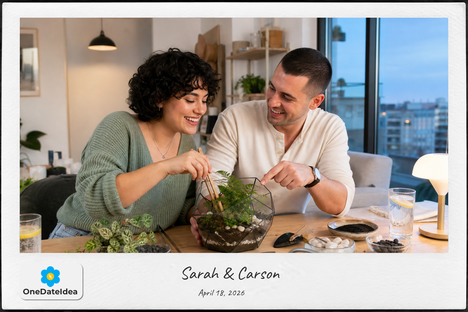 DIY Terrarium Night date idea