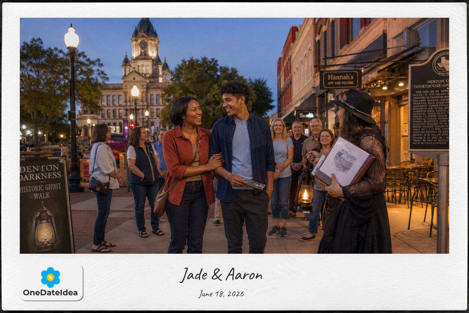 Denton Historic Downtown Ghost Walk date idea