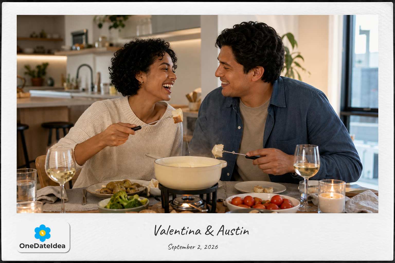 Fondue Night at Home date idea