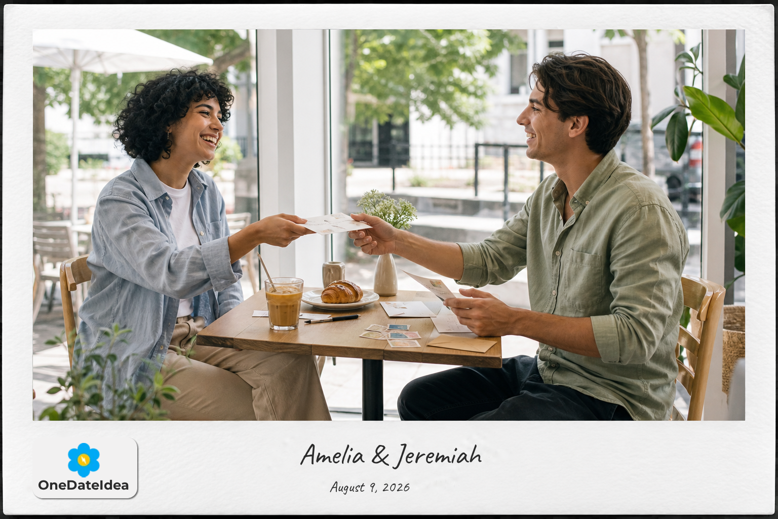 Handwritten Letters Exchange date idea