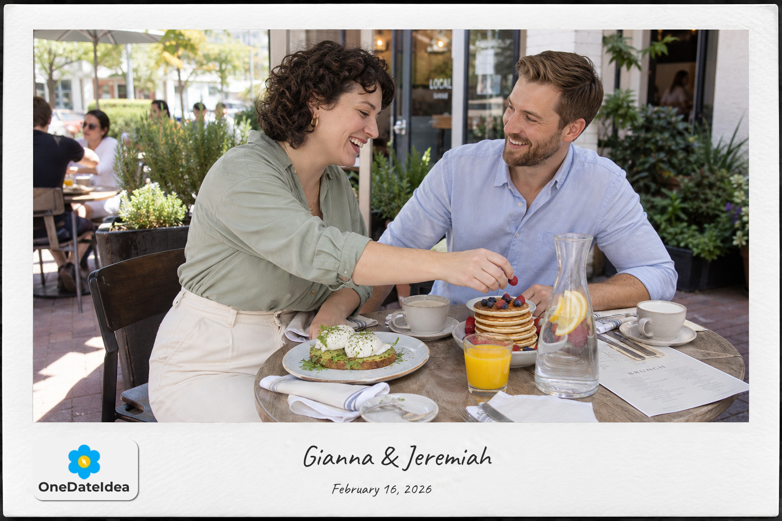Have Brunch at a Local Café Patio date idea