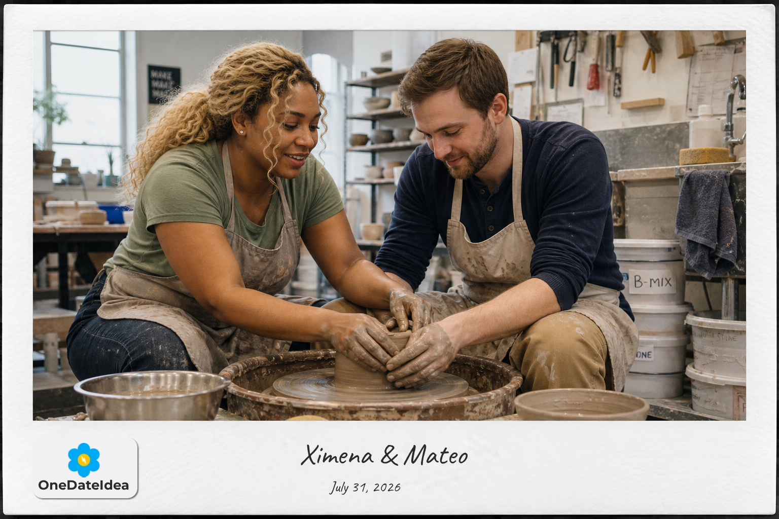 Make Pottery Together date idea