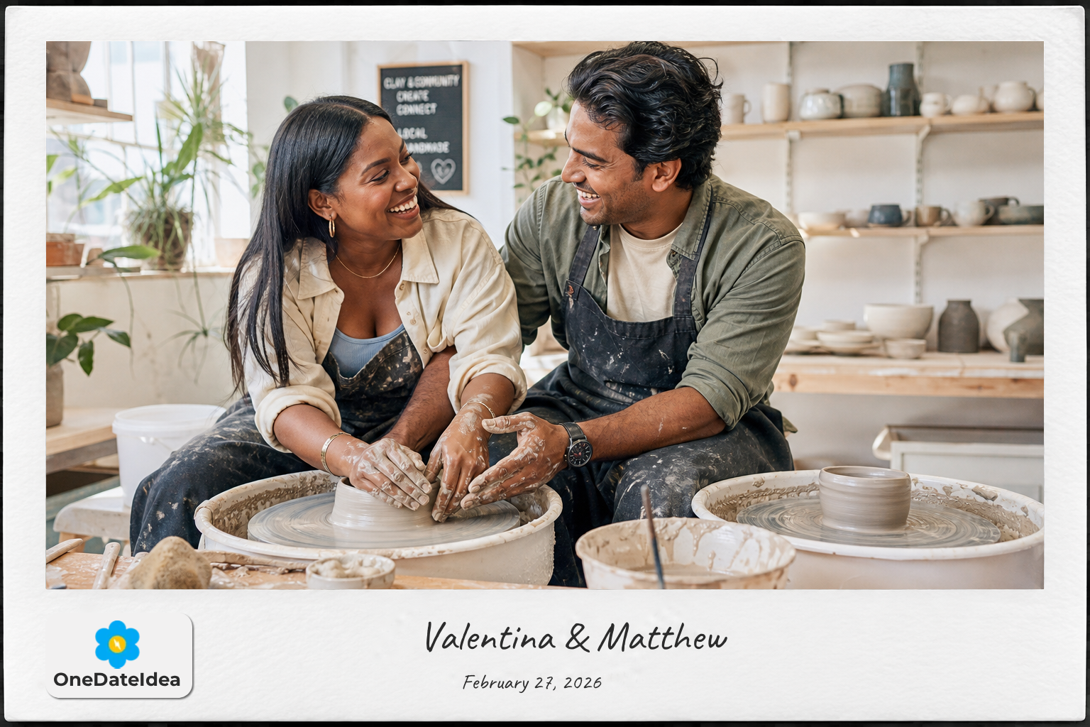 Make Pottery at a Local Studio date idea