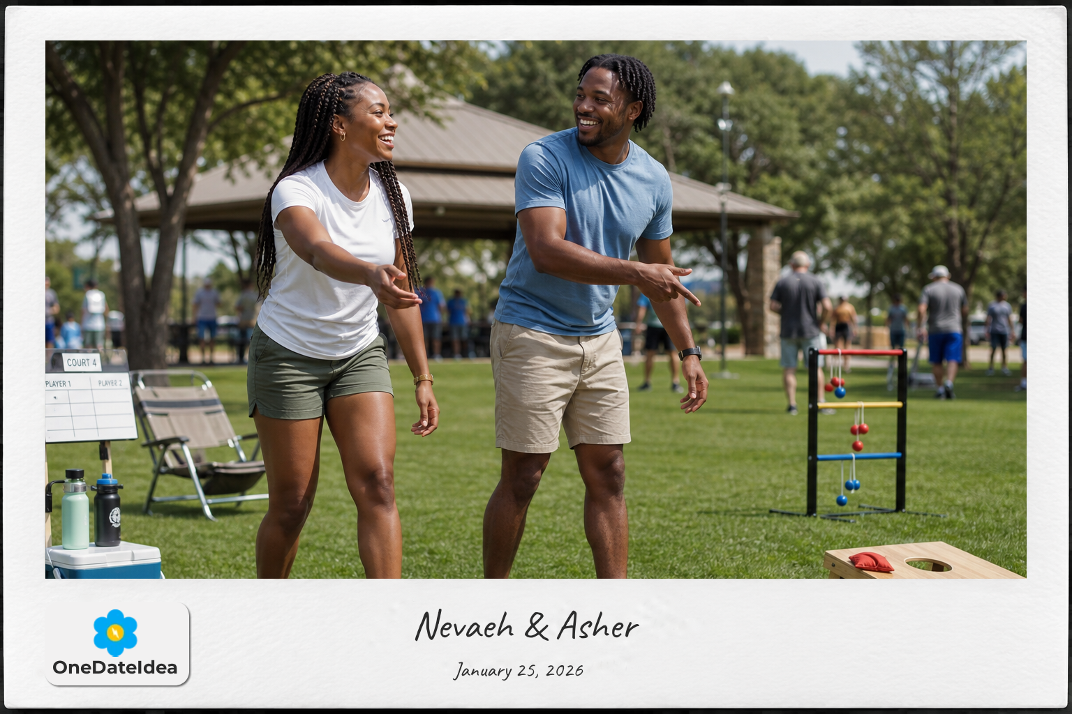 Outdoor Lawn Game Tournament date idea