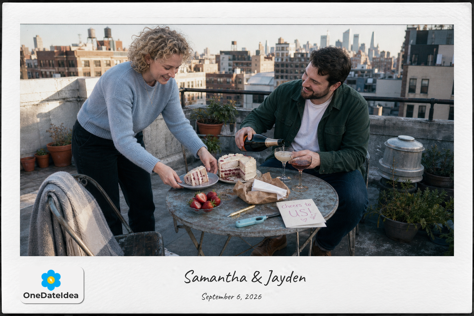 Private Rooftop Celebration date idea