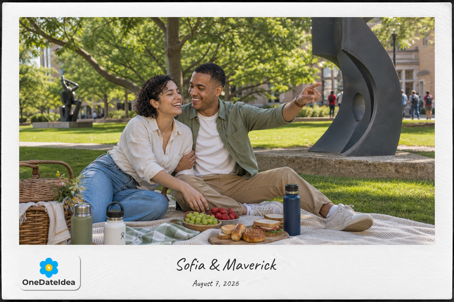 Sculpture Garden Picnic at UNT date idea