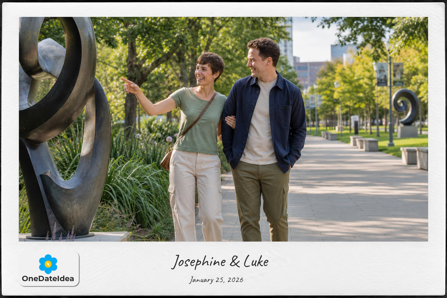 Sculpture Garden Walk at Richard Greene Linear Park date idea