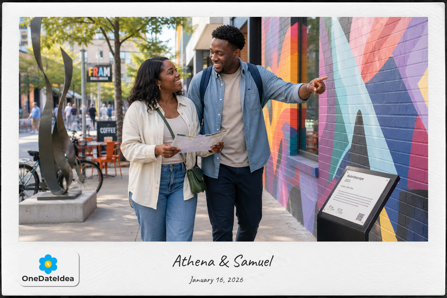Take a Self-Guided Downtown Art Walk date idea