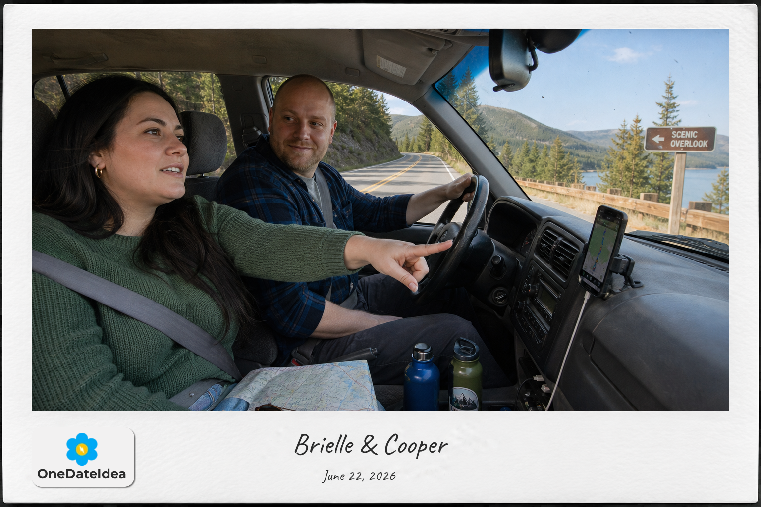 Take a scenic drive date idea