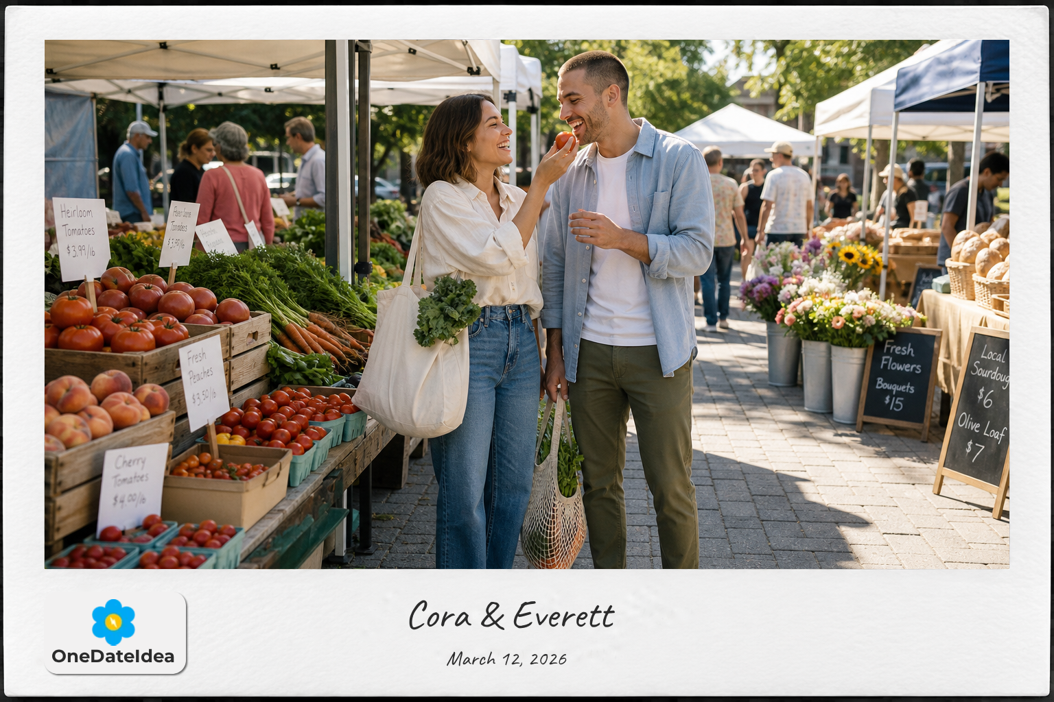 Visit a Farmer’s Market date idea