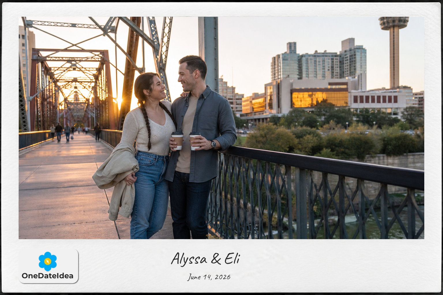 Watch the Sunset at Hays Street Bridge date idea