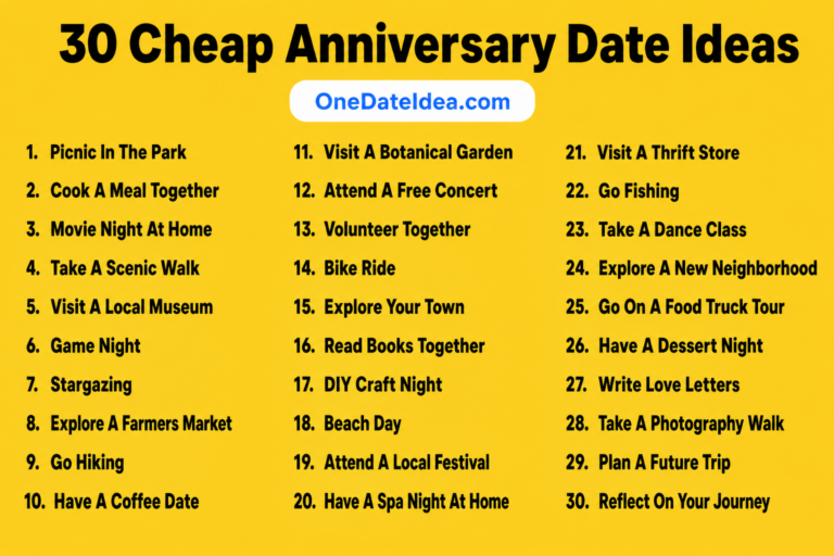 10 Cheap Anniversary Date Ideas. Thrifty Thrills