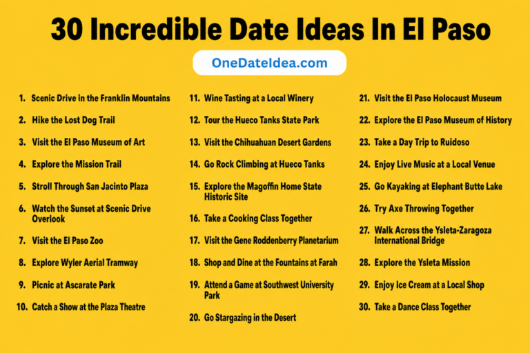 10 Incredible Date Ideas in El Paso