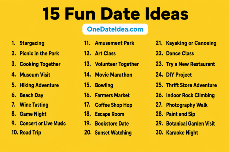 15 Fun Date Ideas to Create Lasting and Joyful Memories