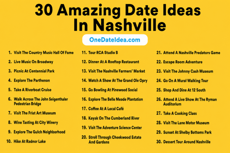 20 Amazing Date Ideas in Nashville