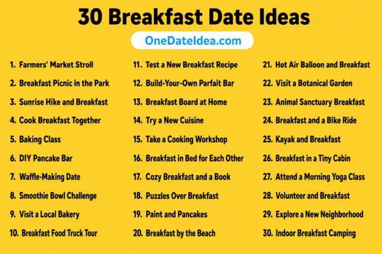 20 Breakfast Date Ideas Beyond Brunch and Coffee