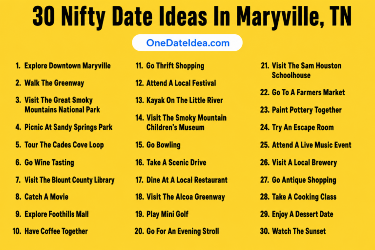 20 Nifty Date Ideas in Maryville, TN