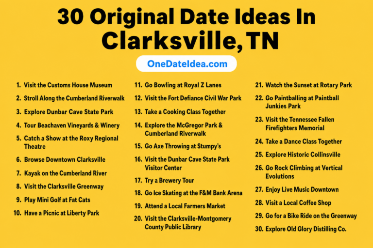 20 Original Date Ideas in Clarksville, TN