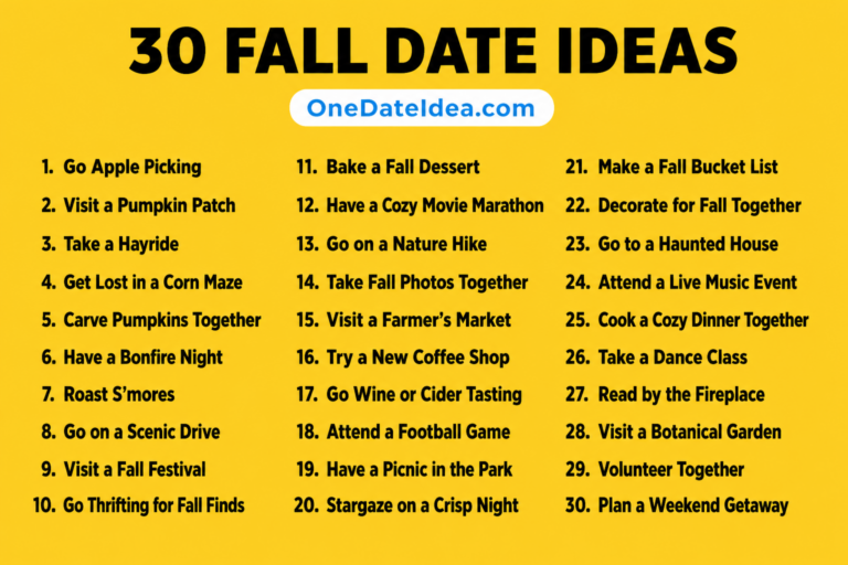 25 Fall Date Ideas. Cozy, Romantic Ways to Make Autumn Unforgettable