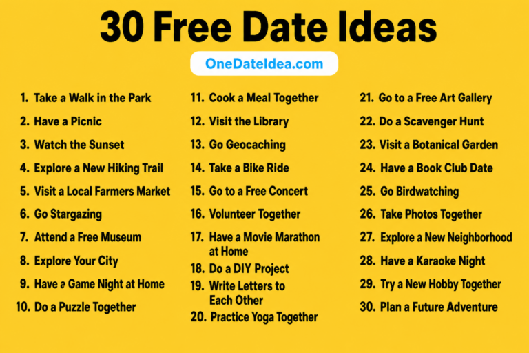 25 Free Date Ideas for Affordable Adventures. Fun on a Budget!