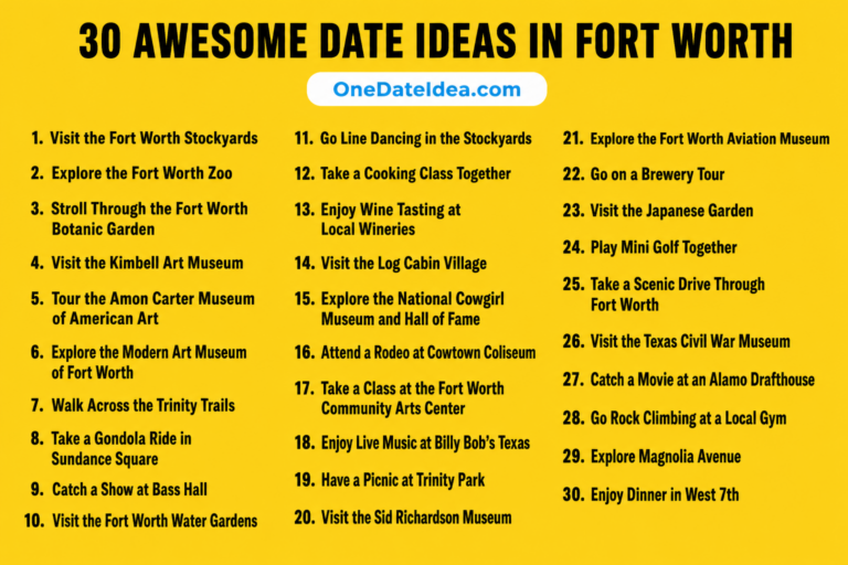 5 Awesome Date Ideas in Fort Worth