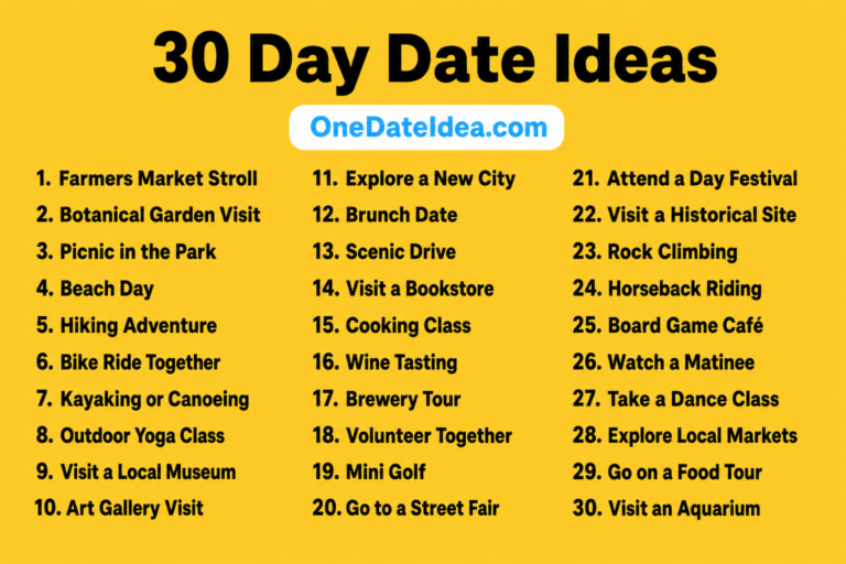50 Day Date Ideas: Unforgettable Daytime Moments Together!