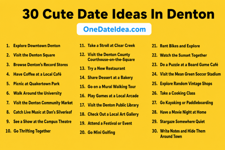 6 Cute Date Ideas in Denton
