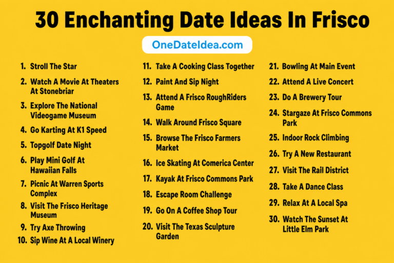6 Enchanting Date Ideas in Frisco
