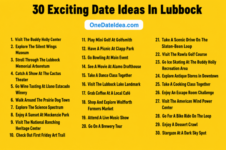 7 Exciting Date Ideas in Lubbock