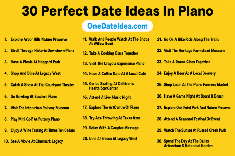 8 Perfect Date Ideas In Plano