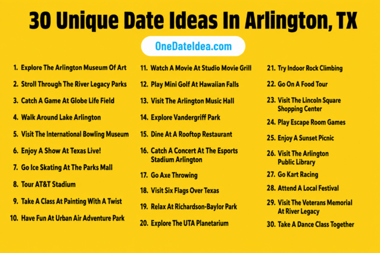 8 Unique Date Ideas in Arlington, TX
