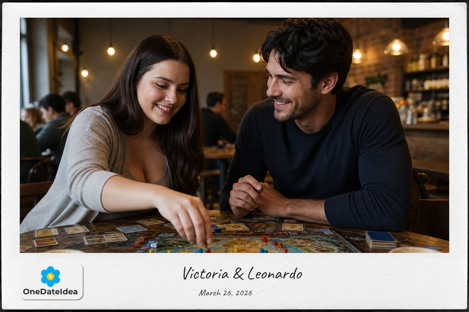 Board Game Night at a Cozy Cafe date idea
